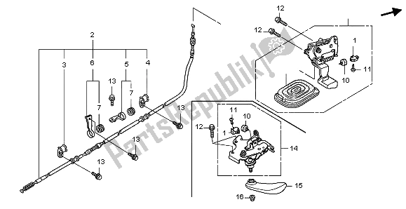 All parts for the Parking Brake of the Honda FJS 400A 2009