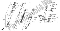 stelo dello sterzo e forcella anteriore