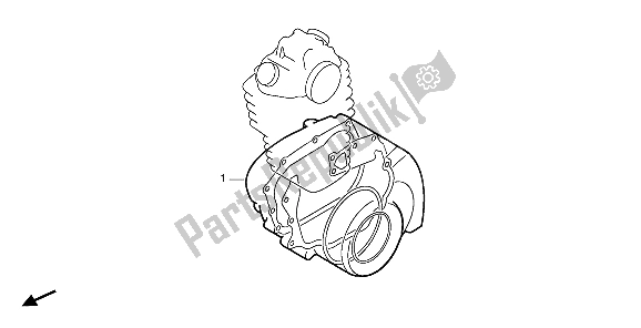 All parts for the Eop-2 Gasket Kit B of the Honda XR 250R 1987