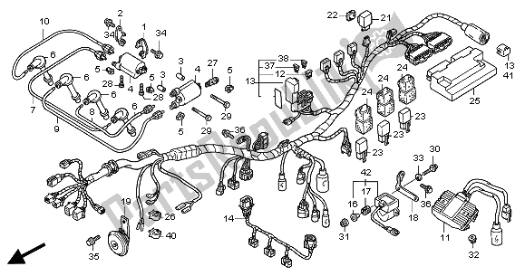 Tutte le parti per il Cablaggio del Honda CB 900F Hornet 2005