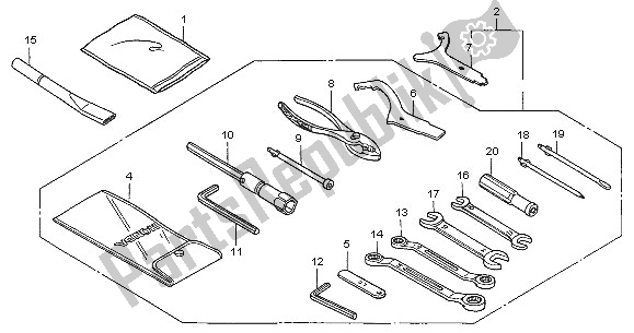 Tutte le parti per il Utensili del Honda VFR 800 2005