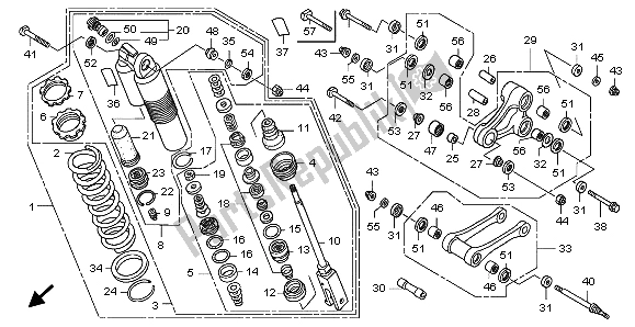 Todas las partes para Cojín Trasero de Honda CRF 250R 2007