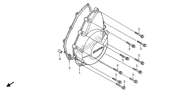 Tutte le parti per il Coperchio Carter Sinistro del Honda CBR 1100 XX 2006