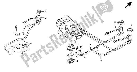 All parts for the Solenoid Valve of the Honda GL 1500 SE 2000