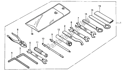 All parts for the Tools of the Honda CB 450S 1986