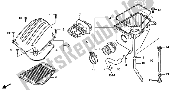 Todas las partes para Filtro De Aire de Honda CBR 125 RW 2007