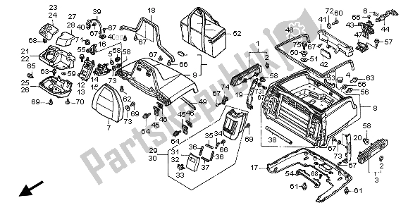 Todas las partes para Caja De Maletero de Honda GL 1500A 1996