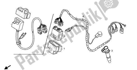 Tutte le parti per il Cablaggio del Honda CRF 250R 2006