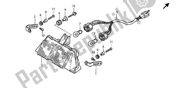 Tutte le parti per il Fanale Posteriore del Honda RVF 400R 1995