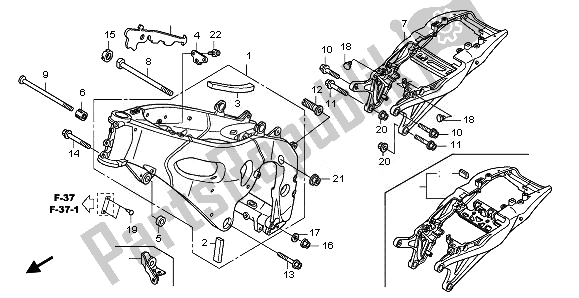 Todas las partes para Cuerpo Del Marco de Honda CBR 1000 RR 2008