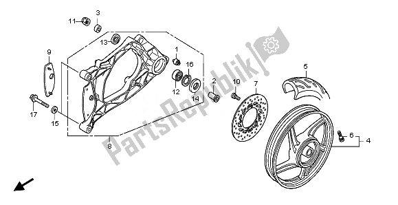 Wszystkie części do Tylne Ko? O I Wahacz Honda SH 125S 2011