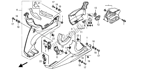 Todas las partes para Capucha Inferior de Honda VFR 1200 FD 2012