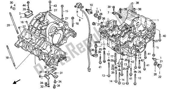 Todas as partes de Bloco Do Motor do Honda CBR 1000F 1988