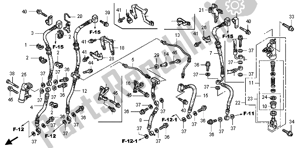 All parts for the Delay Valve of the Honda GL 1800 2013