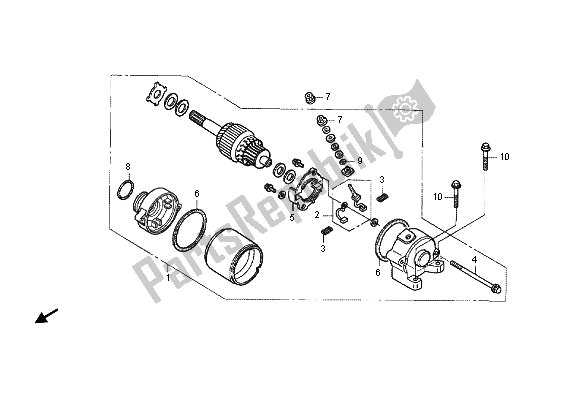 Todas las partes para Motor De Arranque de Honda CRF 450X 2012