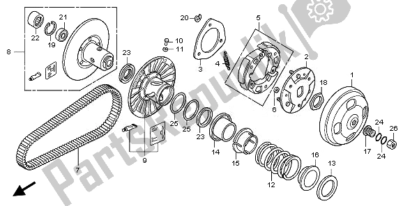 Wszystkie części do Nap? Dzana Twarz Honda SH 300A 2011