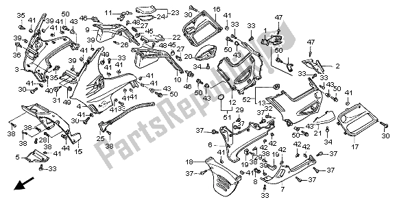 Todas las partes para Capucha de Honda ST 1100A 1999