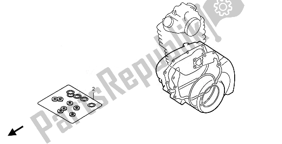 All parts for the Eop-2 Gasket Kit B of the Honda TRX 420 FA Fourtrax Rancher AT 2010