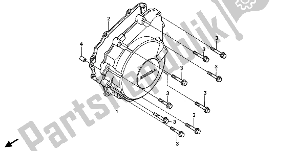 Todas las partes para Cubierta Del Generador de Honda CBR 600F 1991