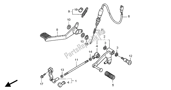 Todas las partes para Pedal de Honda NT 650V 2004