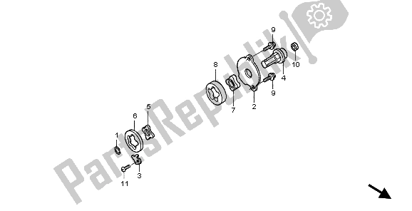 Todas las partes para Bomba De Aceite de Honda XR 650R 2000