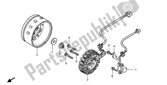 Tutte le parti per il Generatore del Honda XL 125V 2006