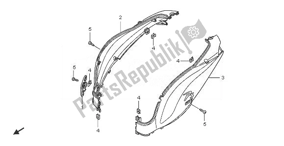 Todas las partes para Cubierta Del Cuerpo de Honda PES 125 2008