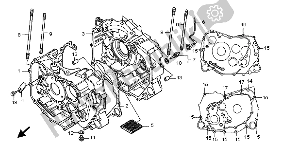 Tutte le parti per il Carter del Honda TRX 450 ES Foreman 2001