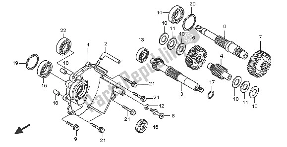 Toutes les pièces pour le Transmission du Honda FJS 600A 2005