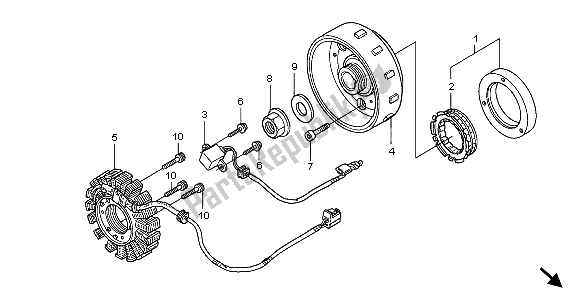 Todas las partes para Generador de Honda FES 125A 2007