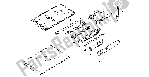 All parts for the Tools of the Honda TRX 650 FA Fourtrax Rincon 2004