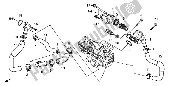 Todas las partes para Termostato de Honda CBR 1000 RR 2013