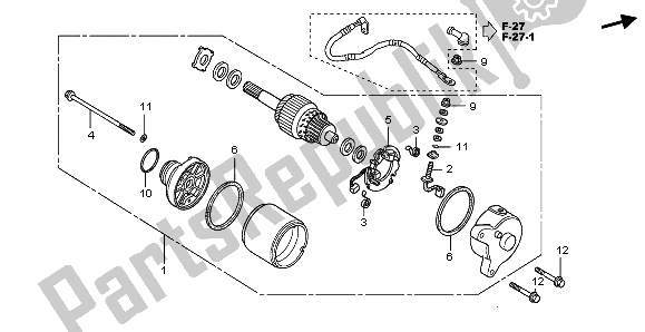 Tutte le parti per il Motore Di Avviamento del Honda CBR 125 RW 2009