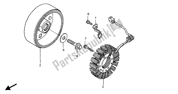 Tutte le parti per il Generatore del Honda CBF 600 NA 2005