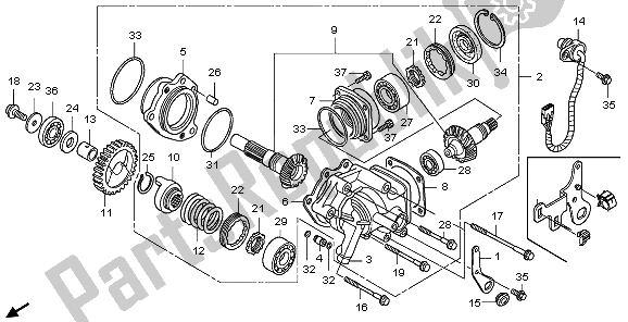 Todas las partes para Eje Transversal de Honda VT 750C 2009