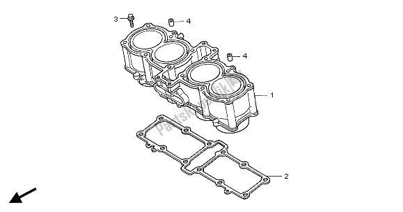 Todas las partes para Cilindro de Honda CB 1300 2005