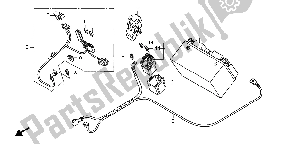 Tutte le parti per il Batteria del Honda CBR 1000 RA 2009