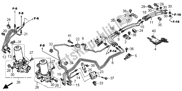 Tutte le parti per il Valvola Di Controllo Proporzionale del Honda GL 1800 2013