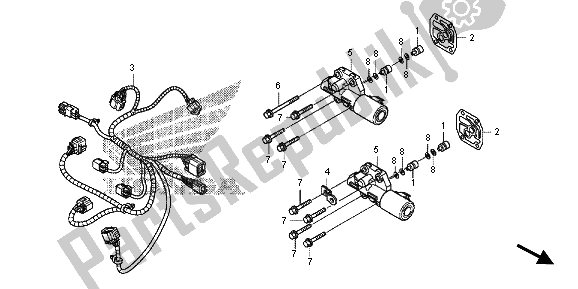 Tutte le parti per il Solenoide Lineare del Honda VFR 1200 XD 2013