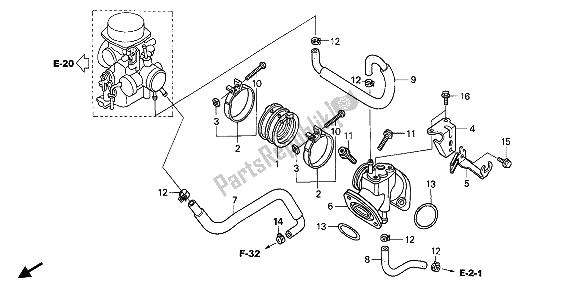 Todas las partes para Colector De Admisión de Honda VT 750C 2007