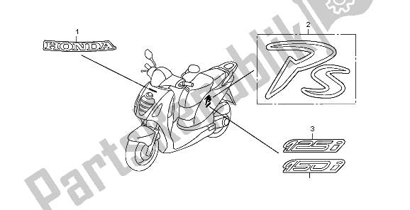 Todas las partes para Marca de Honda PES 125 2006