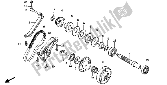 Tutte le parti per il Frizione Di Partenza del Honda CB 750F2 1994