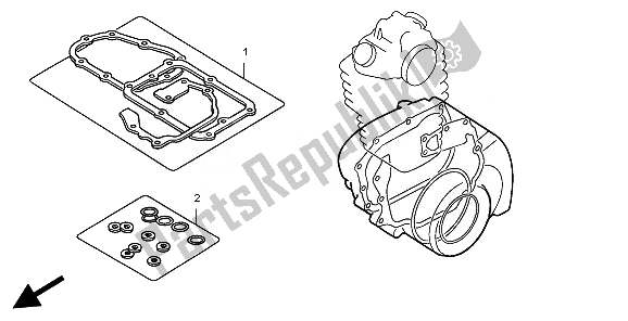 All parts for the Eop-2 Gasket Kit B of the Honda TRX 680 FA Fourtrax Rincon 2010
