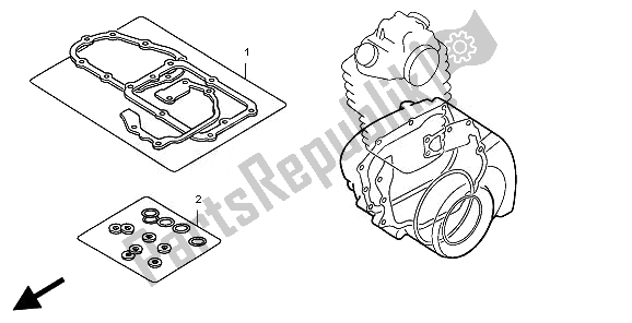 All parts for the Eop-2 Gasket Kit B of the Honda TRX 680 FA Fourtrax Rincon 2010