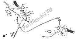 Manejar palanca e interruptor y cable