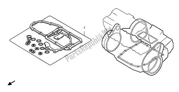 All parts for the Eop-2 Gasket Kit B of the Honda CB 1000 RA 2011