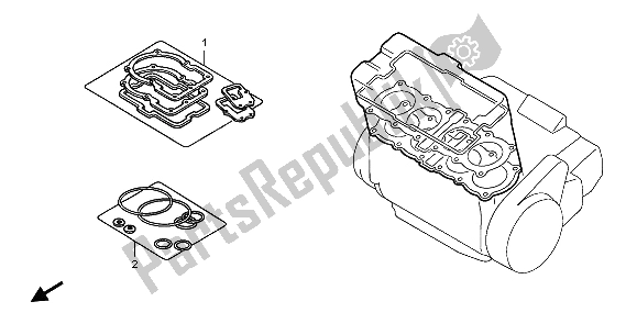 All parts for the Eop-1 Gasket Kit A of the Honda CB 900F Hornet 2003