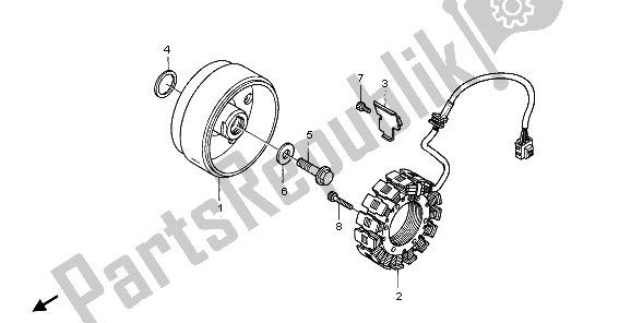 Todas las partes para Generador de Honda NT 700V 2006