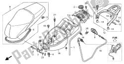 caja de equipaje del asiento