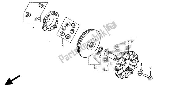 Tutte le parti per il Faccia Di Guida del Honda SH 300R 2013